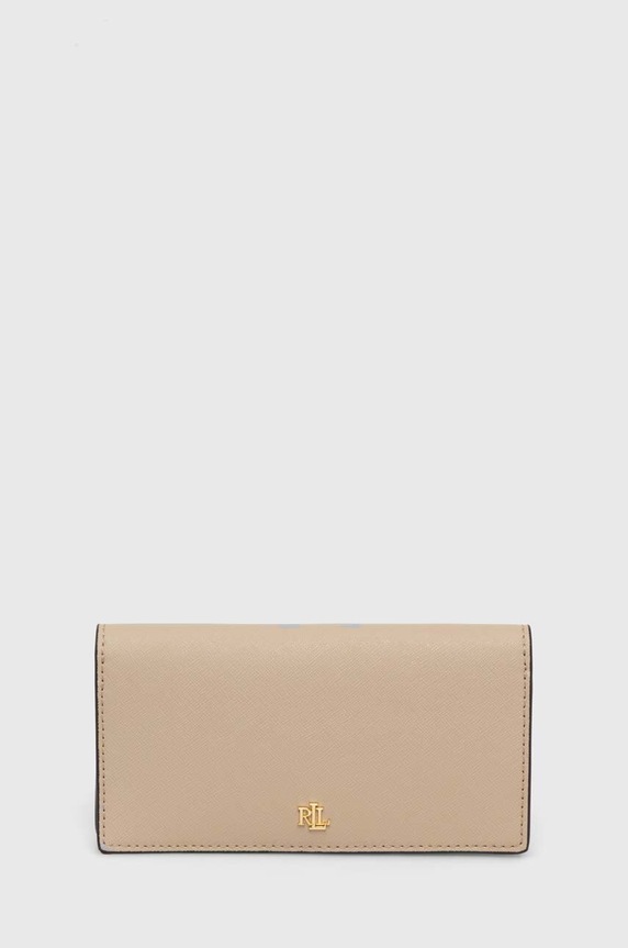 Lauren Ralph Lauren portofel de damă din piele piele bej 432802917