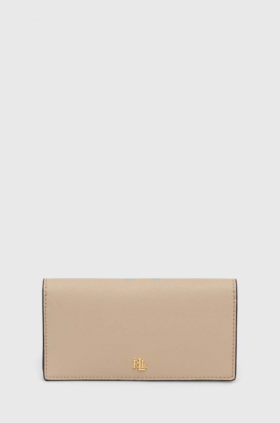 Lauren Ralph Lauren portofel de damă din piele piele bej 432802917