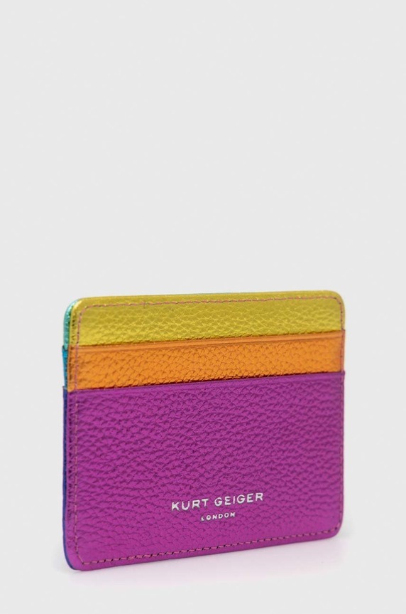 Kožené puzdro na karty Kurt Geiger London 9128869109 viacfarebná AA00