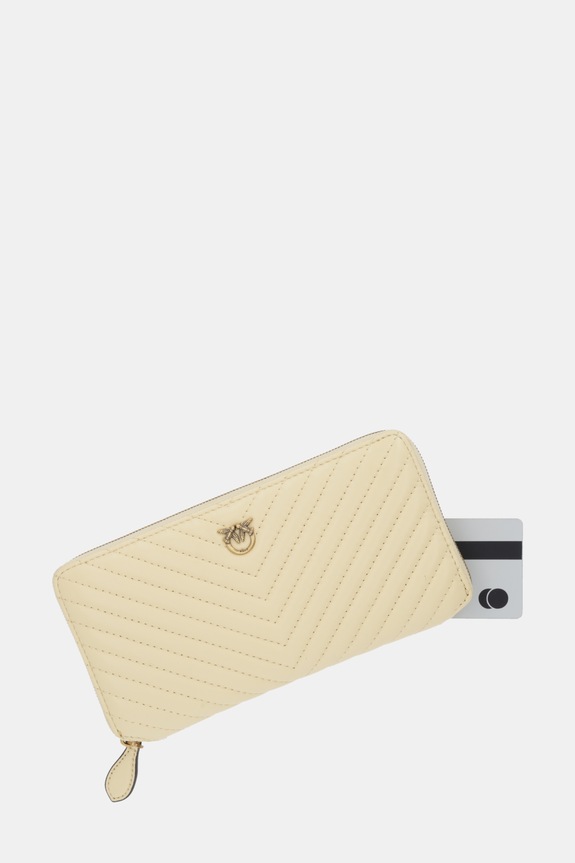 Pinko bőr pénztárca bézs 100250.A0GK