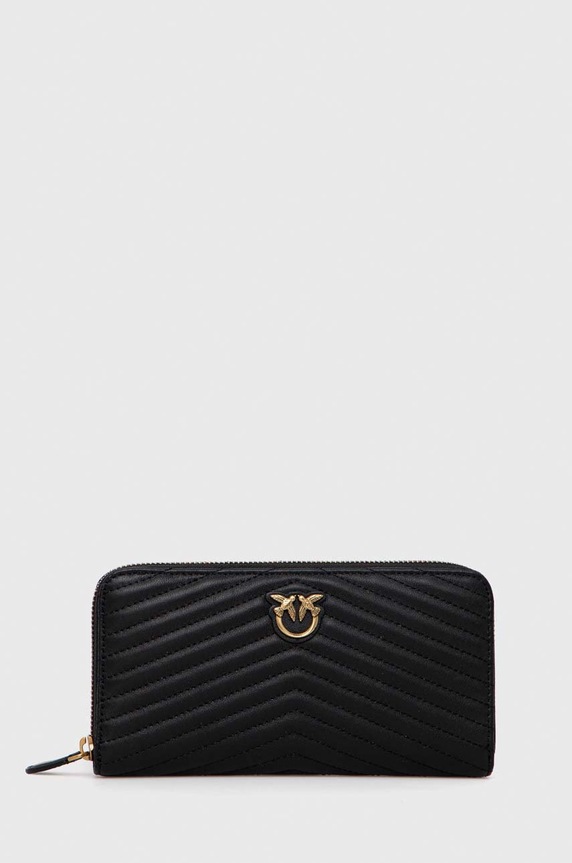 Pinko portofel de piele piele negru 100250.A0GK