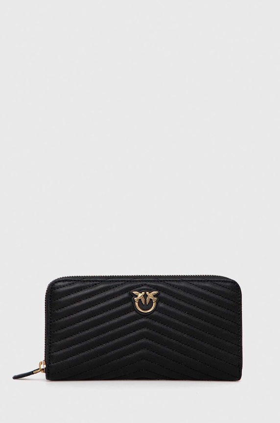 Pinko portofel de piele piele negru 100250.A0GK