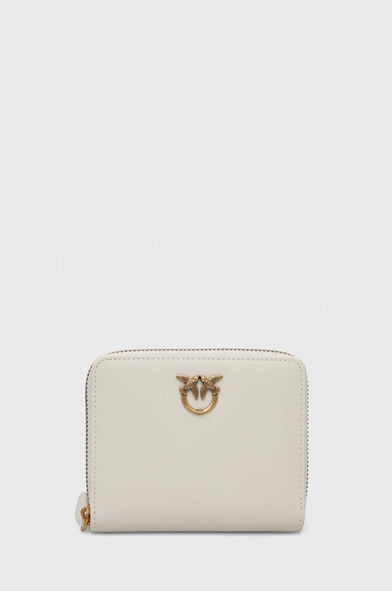 Кожаный кошелек Pinko кожа бежевый 100249.A0F1