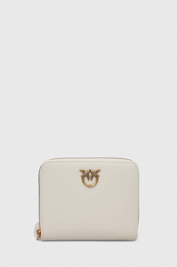 Кожаный кошелек Pinko кожа бежевый 100249.A0F1