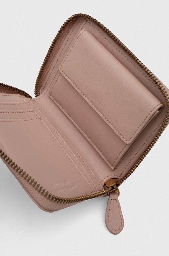 Pinko portfel skórzany 100249.A0GK różowy AA00