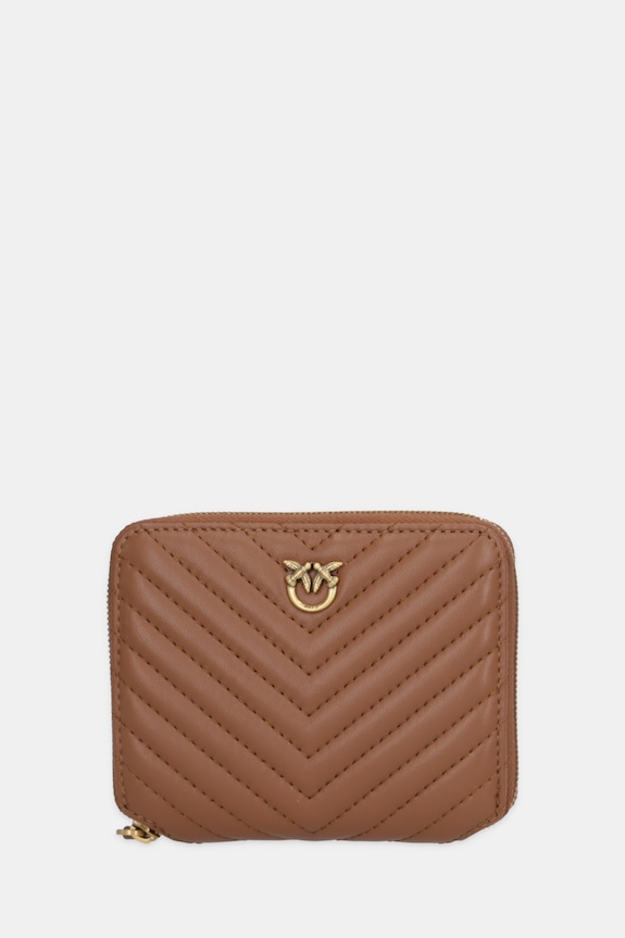 Pinko portofel de piele maro 100249.A0GK