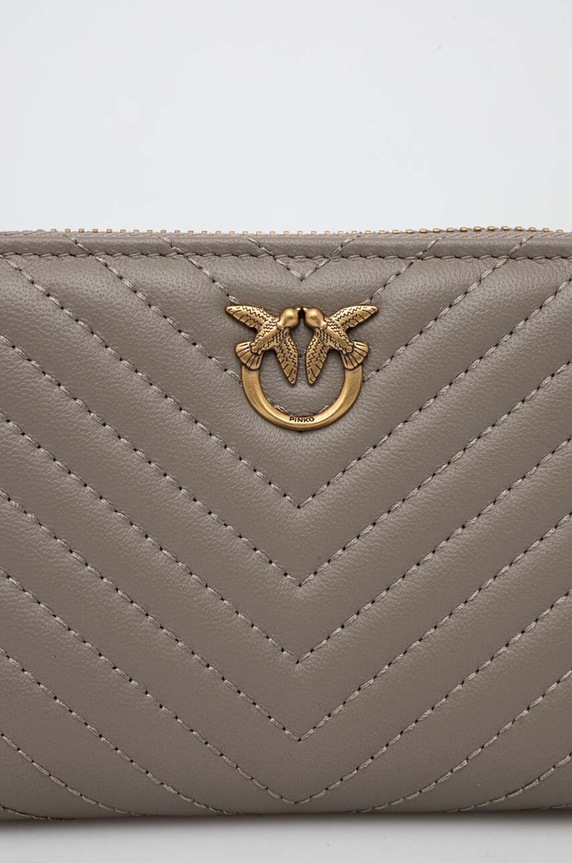 Αξεσουάρ Δερμάτινο πορτοφόλι Pinko 100249.A0GK γκρί