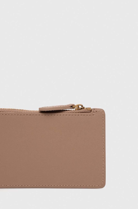 Accesorii Pinko portofel de piele 100251.A0F1 maro