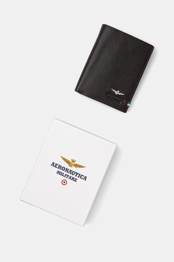 Aeronautica Militare portfel skórzany AM105 brązowy