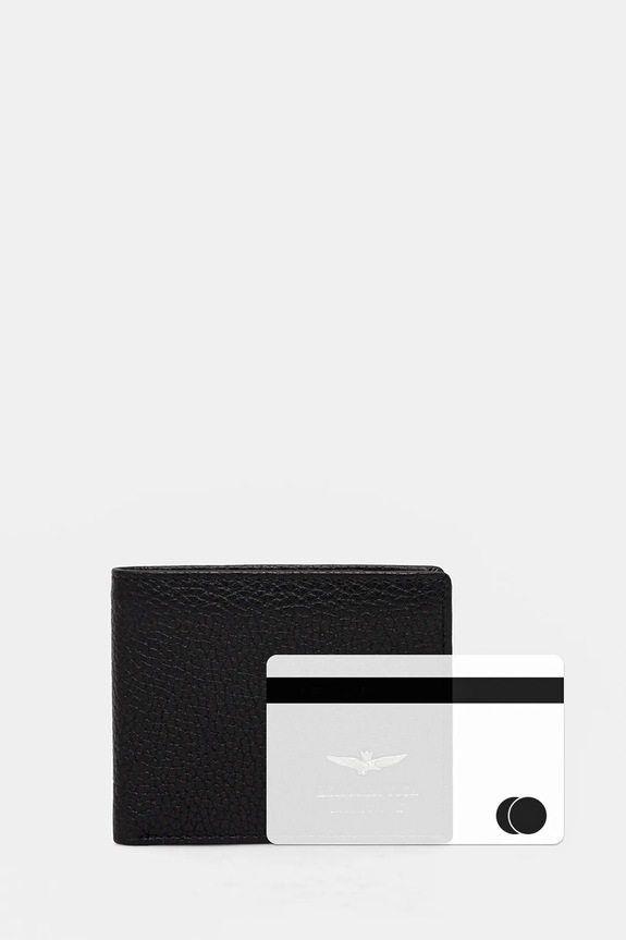 Aeronautica Militare portfel skórzany AM180 czarny