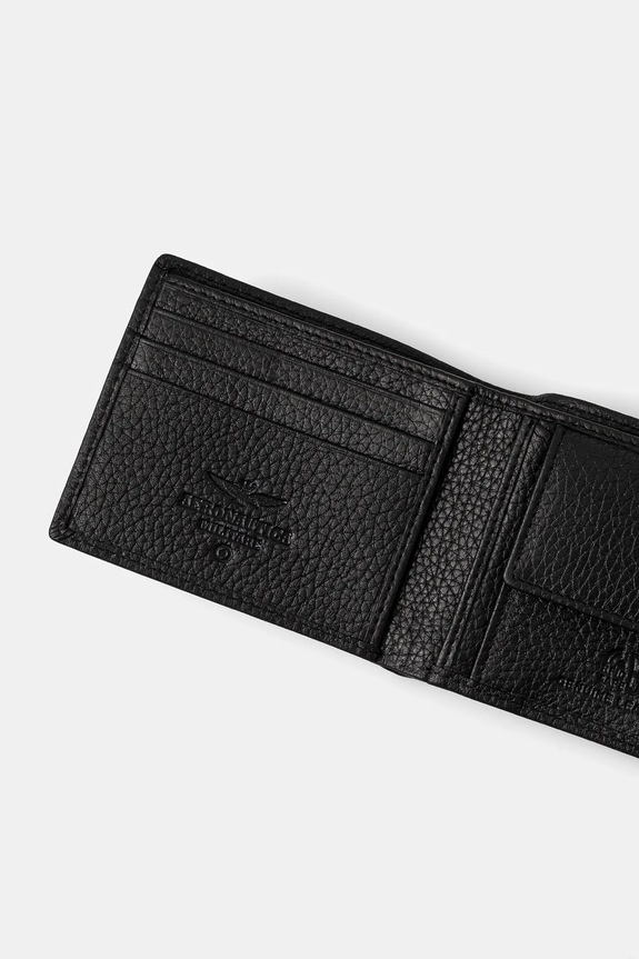 Aeronautica Militare portfel skórzany AM180 czarny SS23