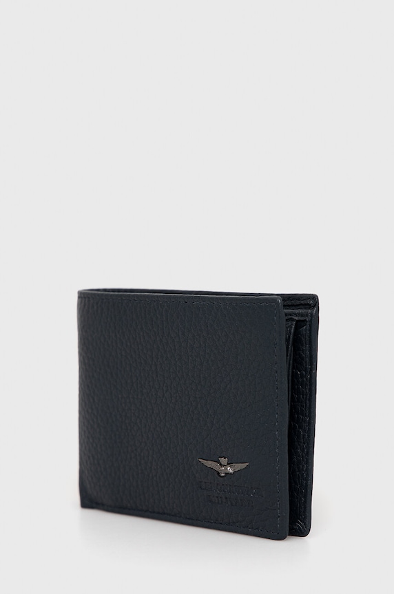 Usnjena denarnica Aeronautica Militare AM181 mornarsko modra SS23