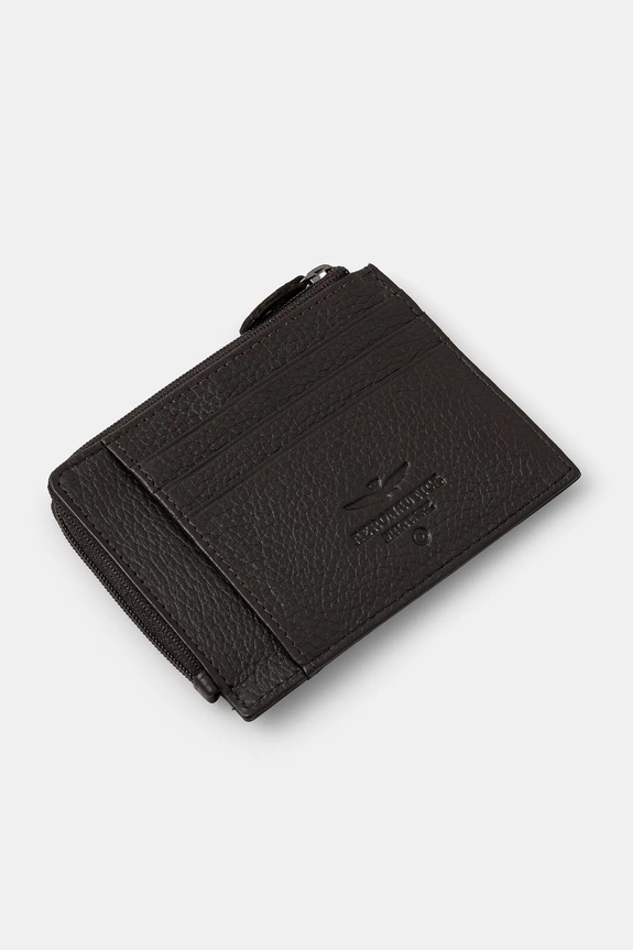 Кожен портфейл Aeronautica Militare AM187 кафяв SS23