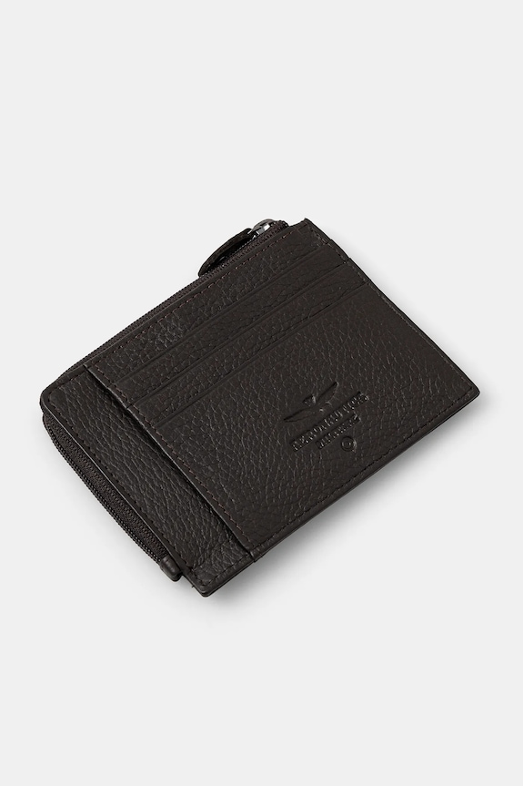 Кожен портфейл Aeronautica Militare AM187 кафяв SS23