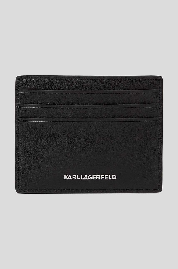 Karl Lagerfeld portfel skórzany 230W3214 czarny AA00