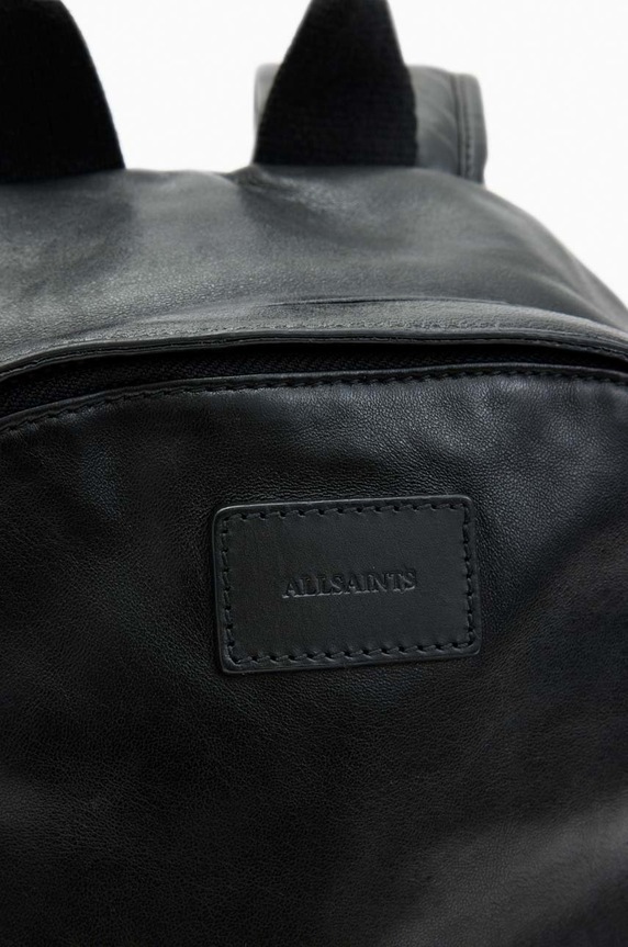 Akcesoria AllSaints plecak skórzany CARABINER BACKPACK MB519X czarny