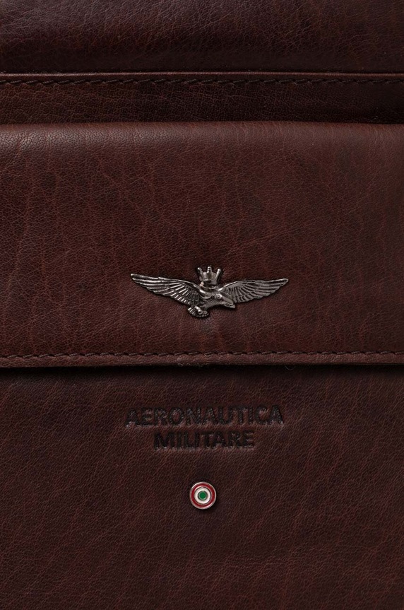 Aeronautica Militare plecak skórzany brązowy AM305