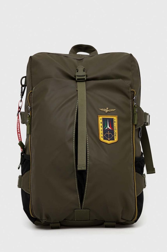 Aeronautica Militare plecak tekstylny zielony AM348