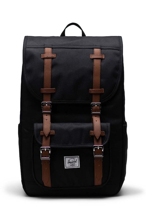 Рюкзак Herschel 11391-00001-OS Little America Mid Backpack America™ гладкий чёрный 11391.00001.OS