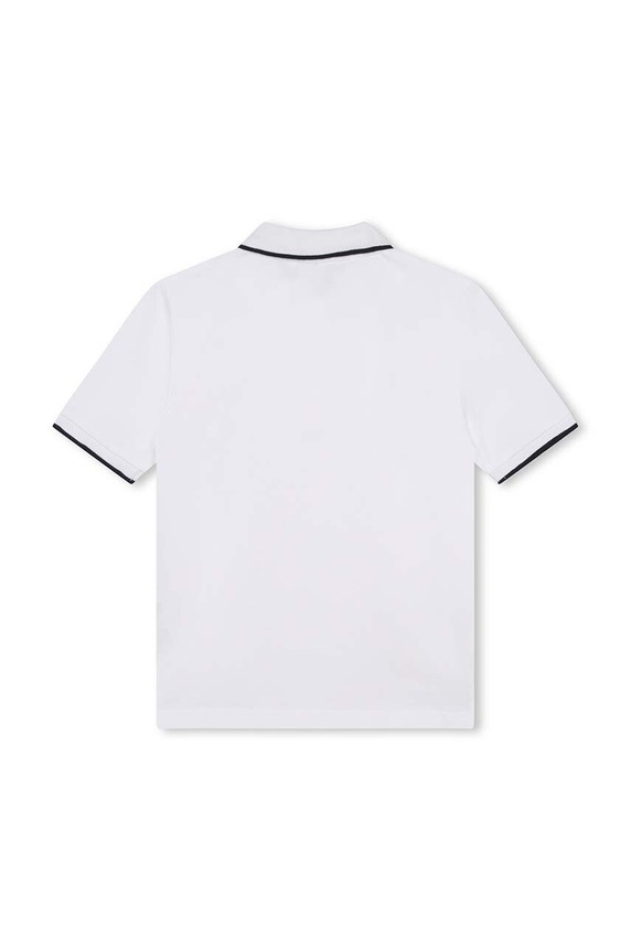 Pamučna polo majica BOSS J25P26.114.150 bijela AA00