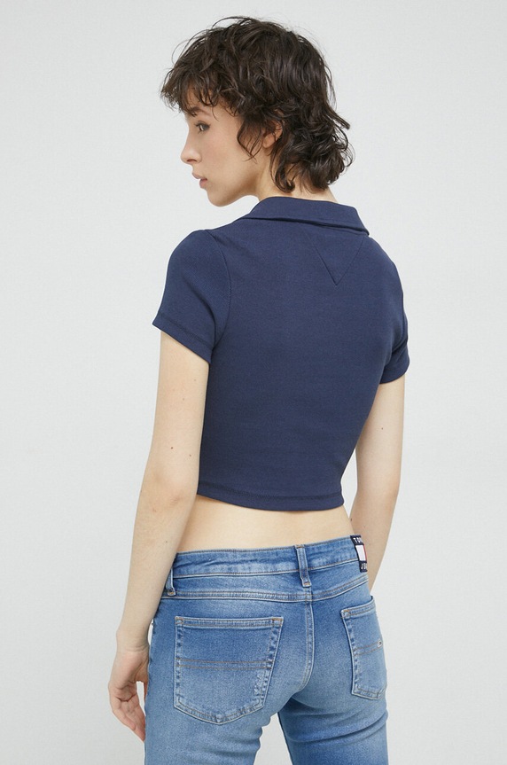 Odzież Tommy Jeans polo DW0DW15322.PPYX granatowy