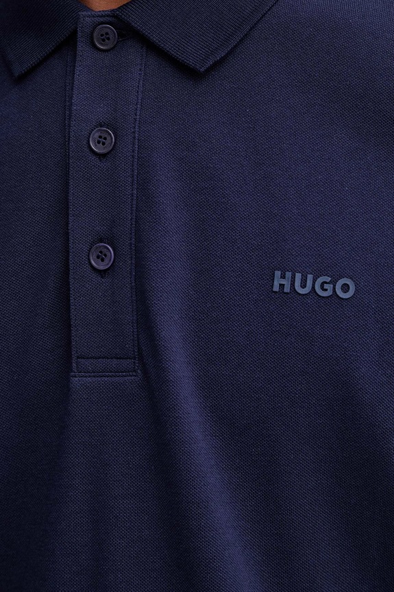 HUGO polo męskie bawełniane Donos222 50466182 niebieski