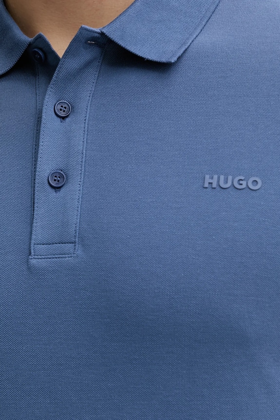 HUGO polo męskie bawełniane Donos222 niebieski 50466182