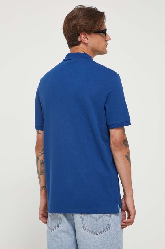 Odzież HUGO polo męskie bawełniane Donos222 50466182 niebieski