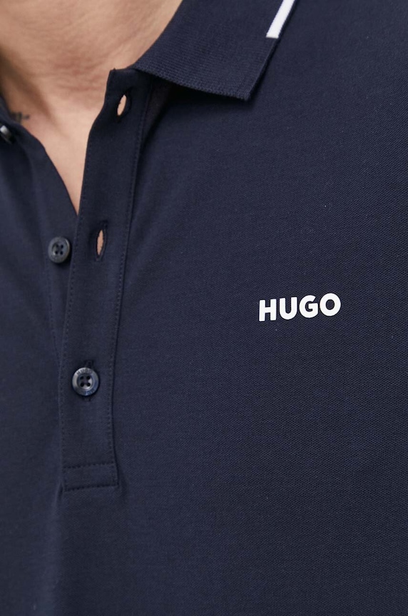 HUGO tricou polo Dinoso222 50467344 bleumarin