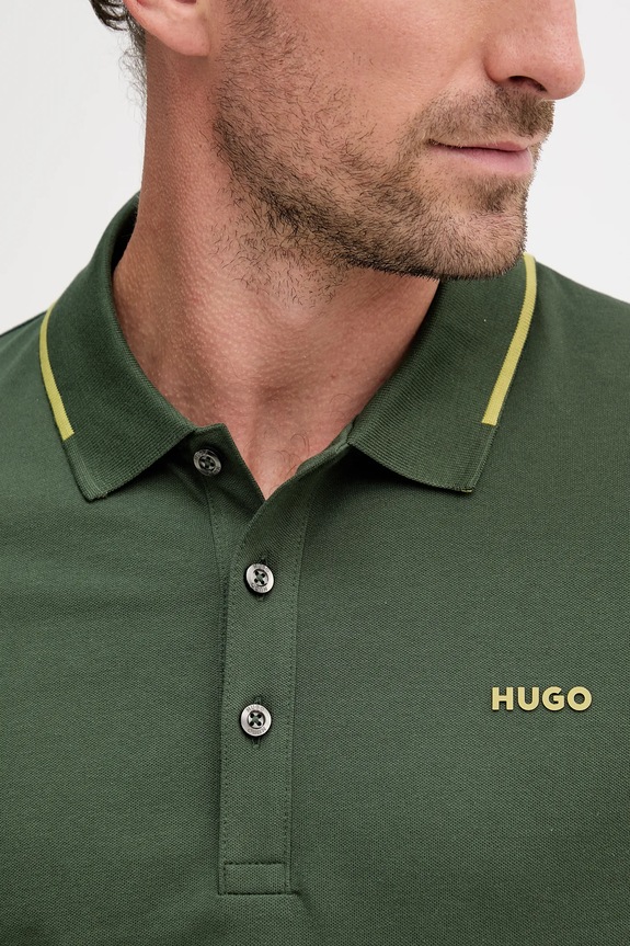 Polo tričko HUGO Dinoso222 zelená 50467344