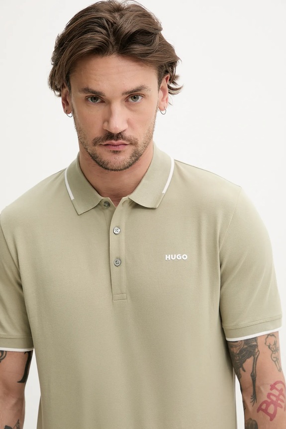 Polo tričko HUGO Dinoso222 zelená 50467344