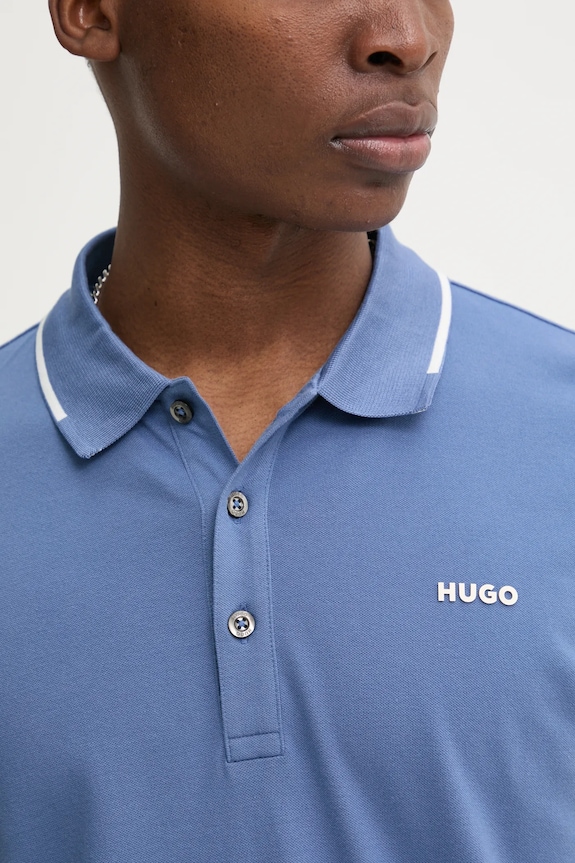 Polo tričko HUGO Dinoso222 50467344 modrá