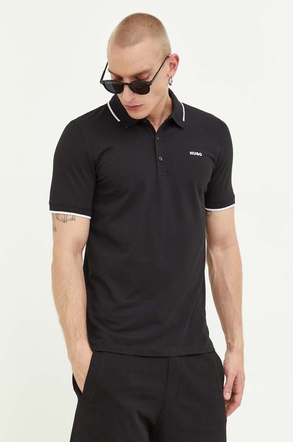 HUGO polo Dinoso222 czarny 50467344