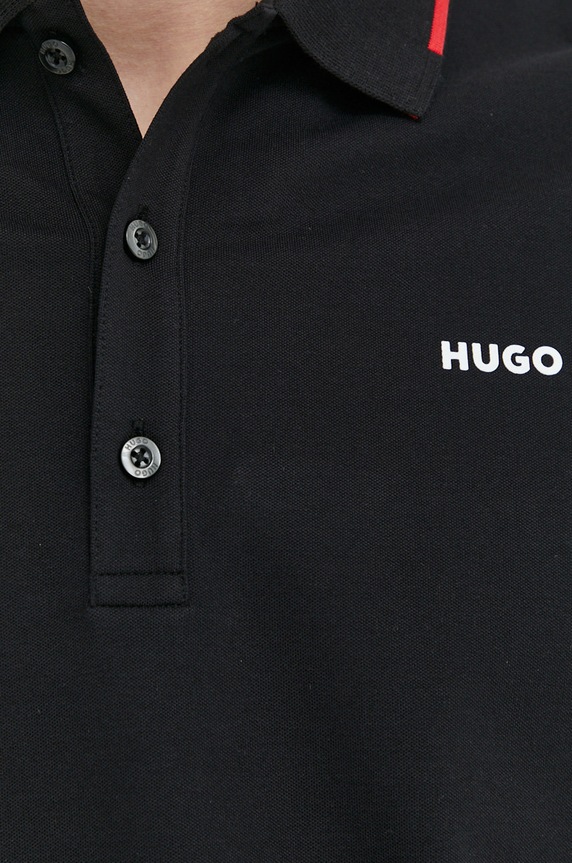 Πόλο HUGO San Jared-C 50467344 μαύρο