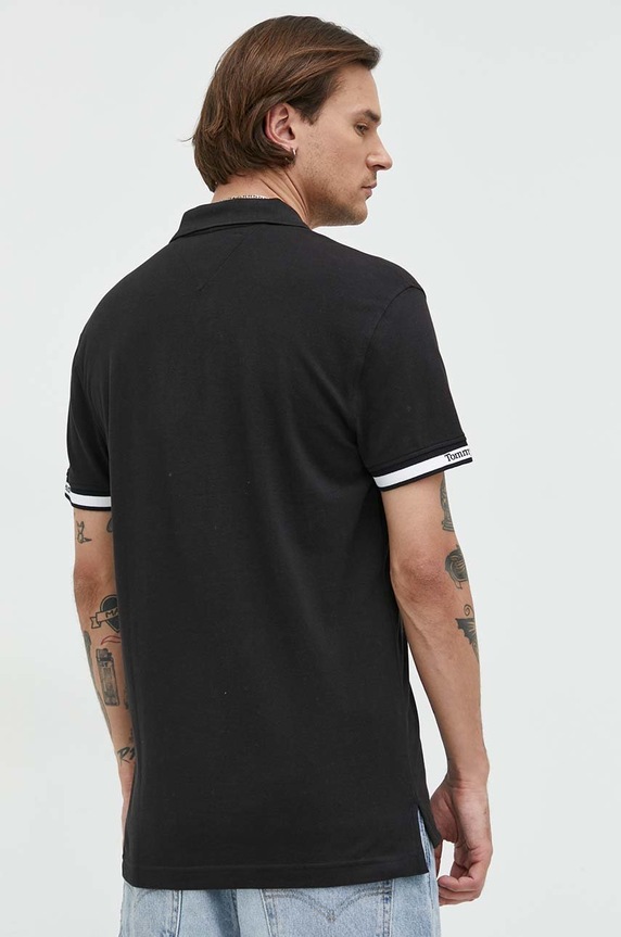 Tommy Jeans polo DM0DM15751.PPYX czarny SS23