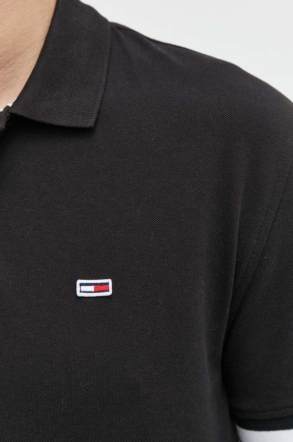 Tommy Jeans polo czarny DM0DM15751.PPYX