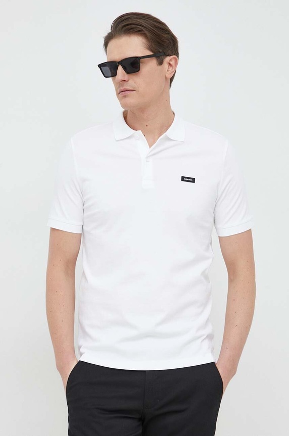 Calvin Klein polo biały K10K111196.PPYX