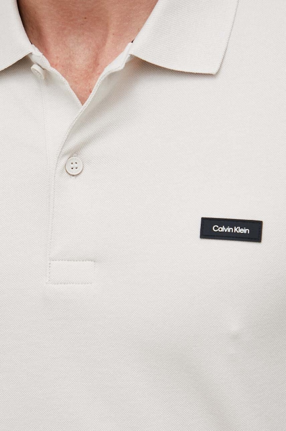 Πόλο Calvin Klein K10K111196.PPYX μπεζ