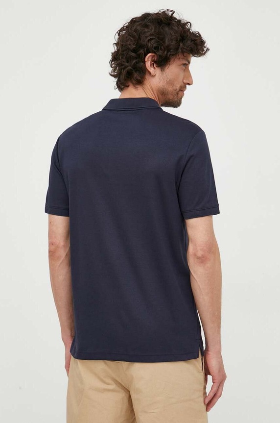 Ρούχα Βαμβακερό μπλουζάκι πόλο Calvin Klein K10K111657.PPYX σκούρο μπλε