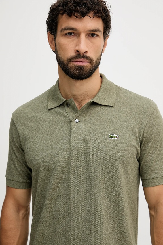 Bavlněné polo tričko Lacoste zelená L1264