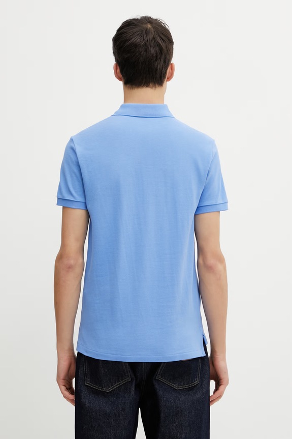Дрехи Памучна тениска с яка Polo Ralph Lauren 710782592 син