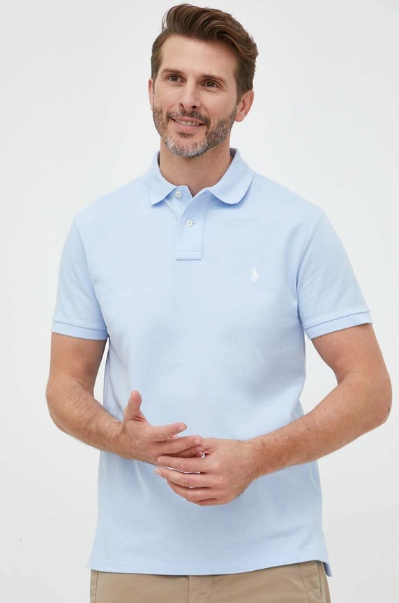 Polo Ralph Lauren de bumbac slim albastru 710782592