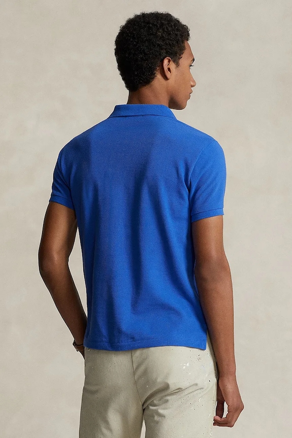 Bavlnené polo tričko Polo Ralph Lauren 710782592 modrá AA00