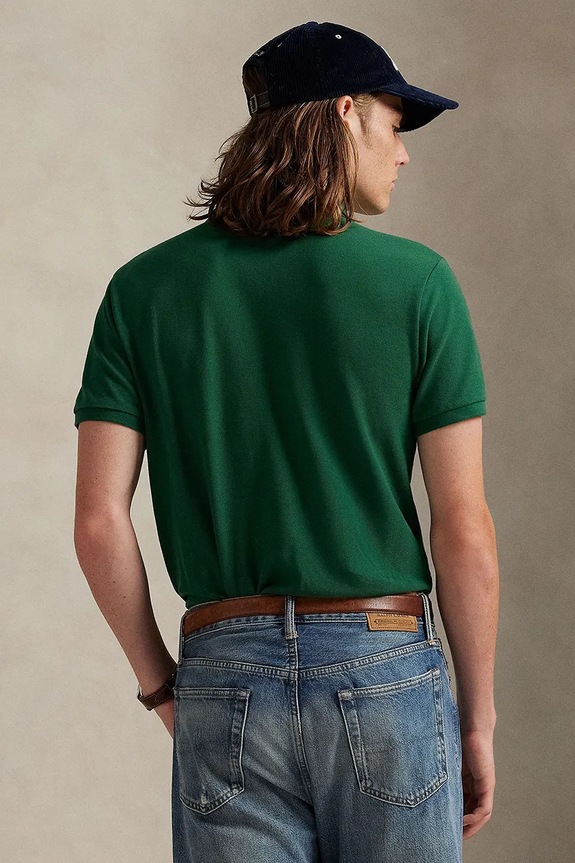 Βαμβακερό μπλουζάκι πόλο Polo Ralph Lauren 710782592 πράσινο AA00