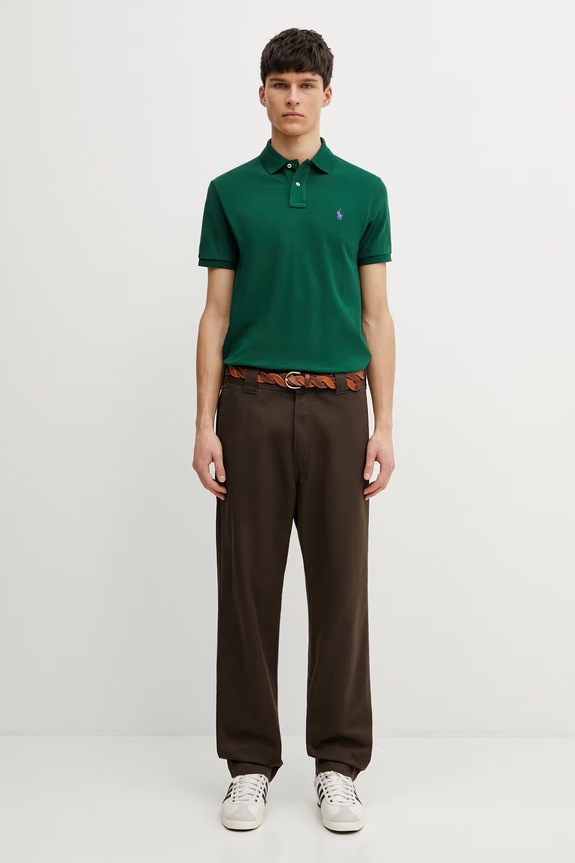 Polo Ralph Lauren polo bawełniane 710782592 zielony