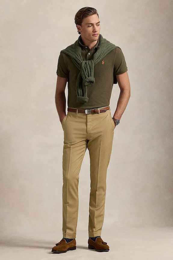 Îmbrăcăminte Polo Ralph Lauren polo de bumbac 710782592 verde