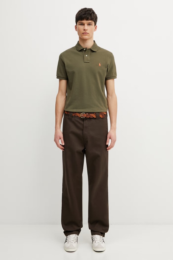 Бавовняне поло Polo Ralph Lauren 710782592 зелений