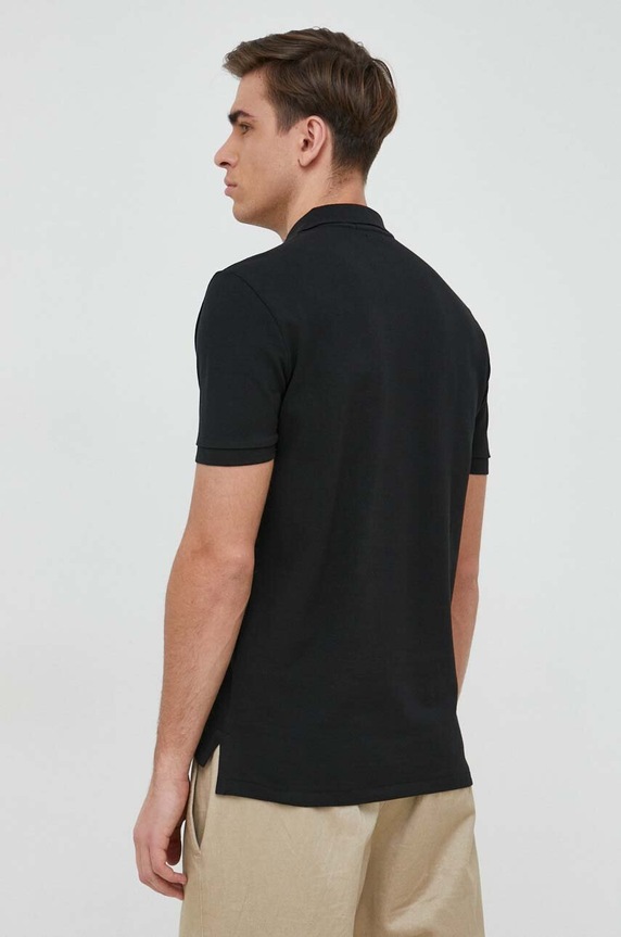 Βαμβακερό μπλουζάκι πόλο Polo Ralph Lauren 710782592 μαύρο AA00