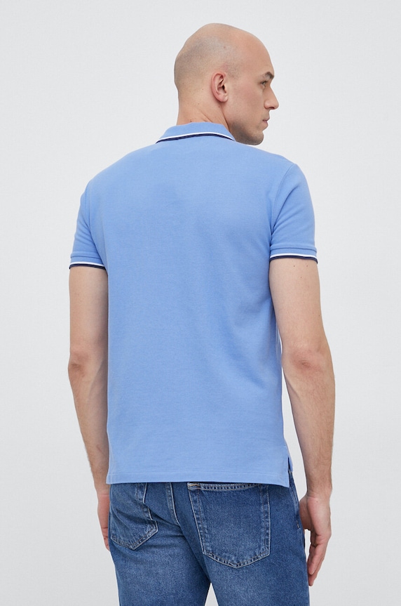 Oblečení Bavlněné polo tričko Ralph Lauren 710842621 modrá