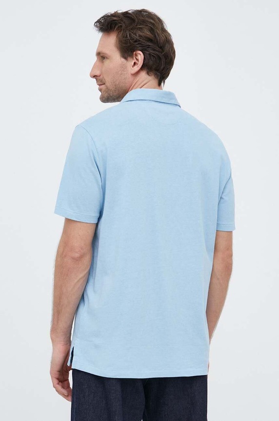 Odjeća Polo majica s dodatkom lana Polo Ralph Lauren 710900790 plava